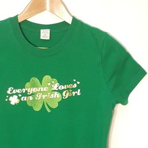 🍀 St Patty's M Graphic Tee Irish Girl T-shirt